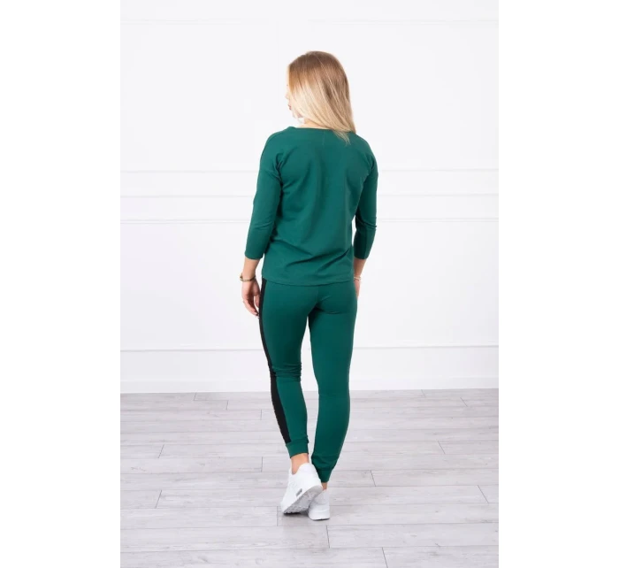 Sada s leopardím potiskem zelená