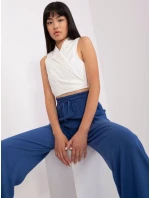 Spodnie LK SP model 18741290 ciemny niebieski - FPrice Spodnie LK SP model 18741290 ciemny niebieski - FPrice