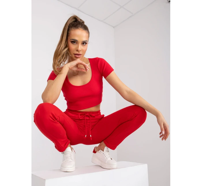 Tepláky RV DR 3589.08X červená