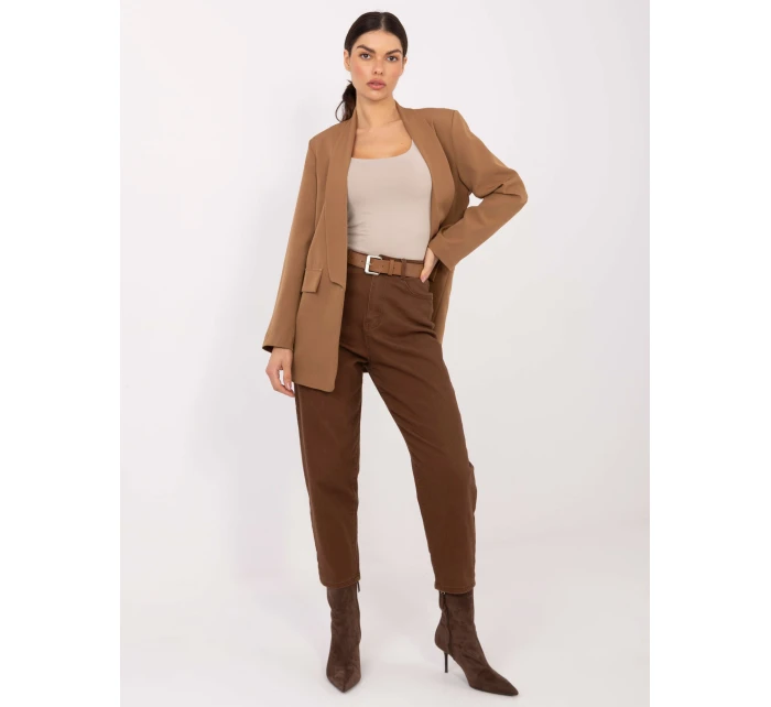 Spodnie jeans SP  brązowy model 21791108 - FPrice