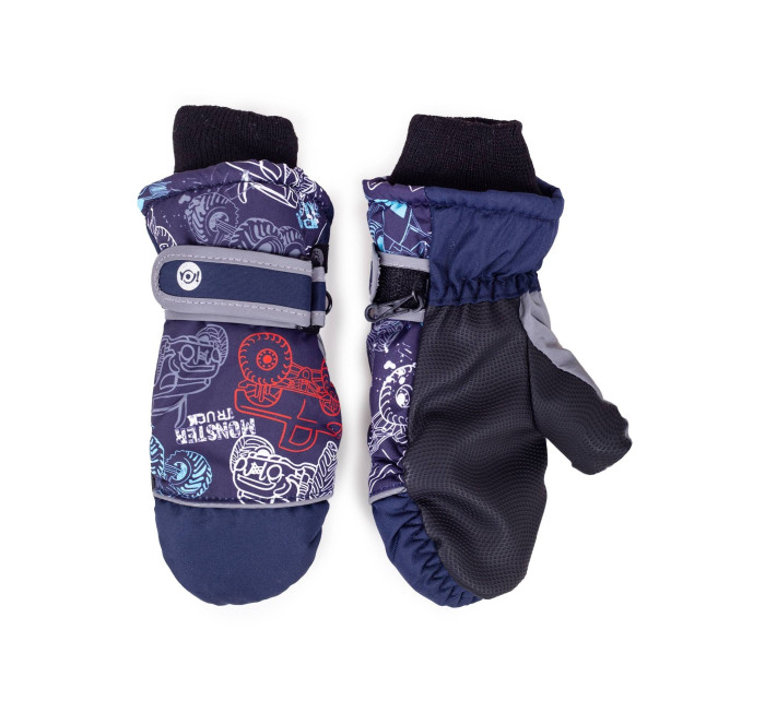 Yoclub Chlapecké zimní lyžařské rukavice REN-0293C-A110 Vícebarevné