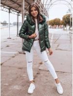 Dámská prošívaná zimní bunda zelená Dstreet model 21963924 - FashionStreet