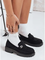 Dámské černé semišové mokasíny Dstreet ZY1129 Dámské černé semišové mokasíny Dstreet ZY1129
