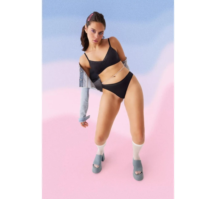 sloggi GO Ribbed R Tai C2P - BLACK - SLOGGI BLACK - SLOGGI