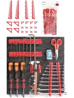 SADA DRŽÁKŮ ZÁVĚSŮ PRO DESKU PRACOVNÍHO STOLU 20KS KISTENBERG