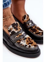 Kožené Ženy Mokasíny Maciejka 06250-01 Černá