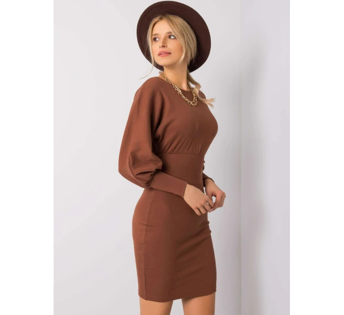 Šaty RV SK 6079.65 tmavě hnědé Šaty RV SK 6079.65 tmavě hnědé