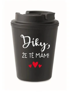 černý termohrnek 300 ml model 21865028 - Giftela