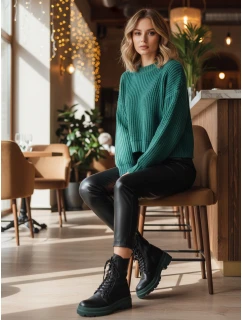 Dámské vázané boty černé Dstreet model 21994896 - FashionStreet