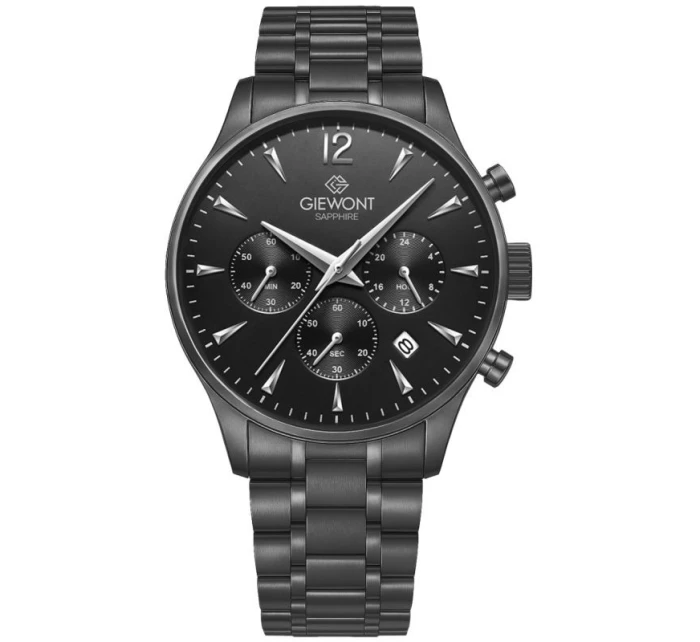 Pánské hodinky Giewont Chronograph Sapphire Black GW6310-B1 Pánské hodinky Giewont Chronograph Sapphire Black GW6310-B1