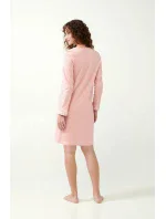 Růžová bavlněná noční košile model 20516749 - Vamp