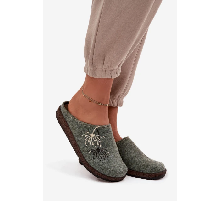 Dámská domácí obuv pantofle model 21714615 zelené - Inblu