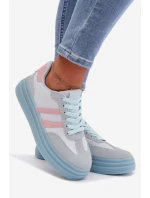 Dámské tenisky na platformě modré Galleria