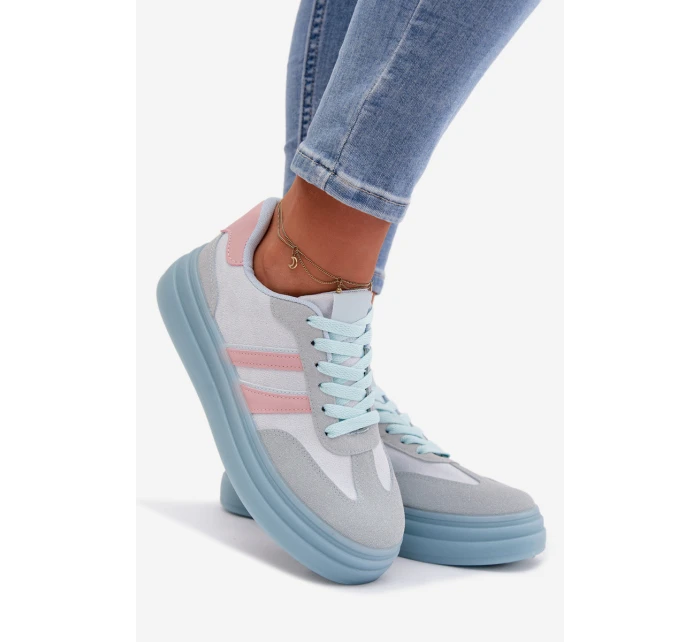 Dámské tenisky na platformě modré Galleria