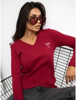 Bluzka RV BZ model 21777737 bordowy - FPrice Bluzka RV BZ model 21777737 bordowy - FPrice