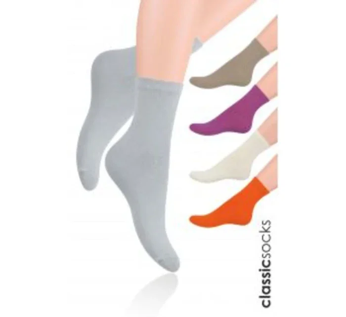 Hladké dámské ponožky 037