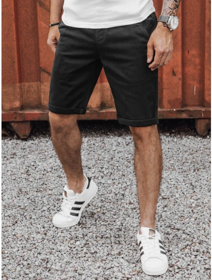 Pánské džínové šortky černé FashionStreet SX2435