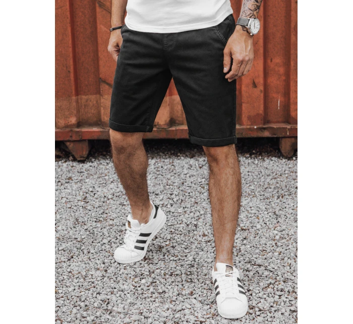 Pánské džínové šortky černé FashionStreet SX2435
