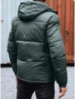 Pánská zimní bunda s odepínací kapucí zelená FashionStreet TX4832
