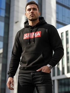 Bluza męska z kapturem czarna model 22106301 - FashionStreet