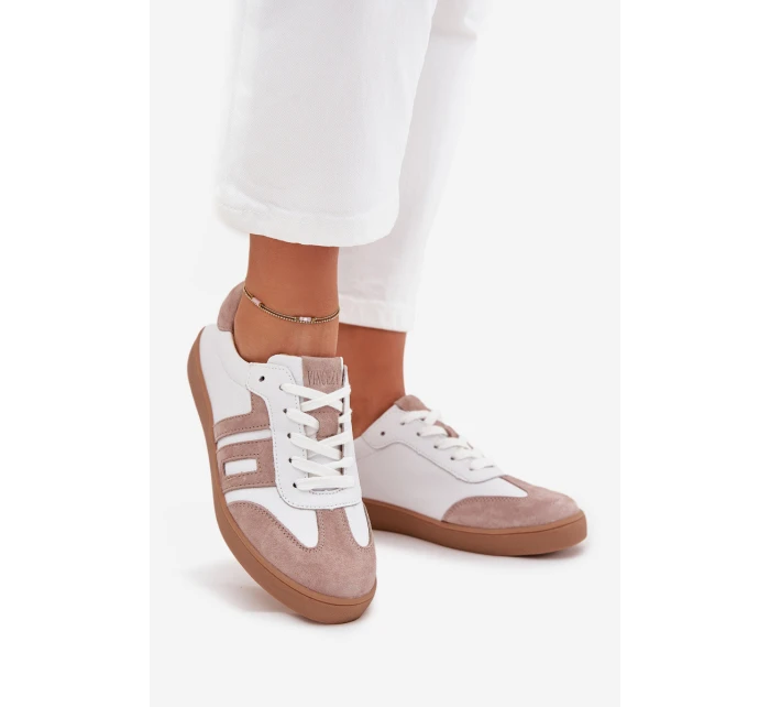 Dámské Kožené Tenisky Vinceza 79557 Bílá-Bežová Dámské Kožené Tenisky Vinceza 79557 Bílá-Bežová