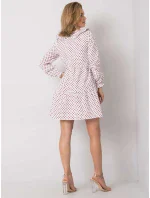 Šaty 123 SK 187576.41P bílá a červená