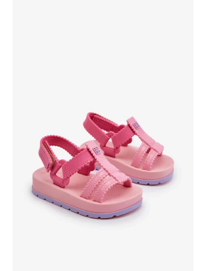 Dětské vonné sandály na suchý zip ZAXY Růžové