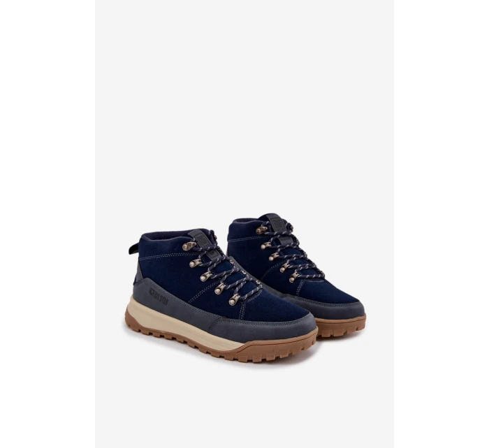 Pánské zateplené trekingové boty Big Star – tmavě modré