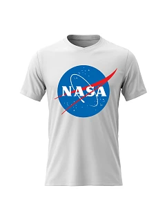 Pánské bavlněné tričko s potiskem - NASA - bílé