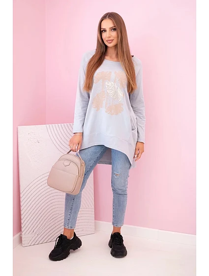 Dámská halenka šedé - model 22123864