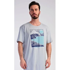 Pánská noční košile s krátkým rukávem model 19903025 - Vienetta MAN