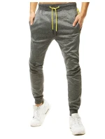 Pánské tmavě šedé tepláky Dstreet UX2779