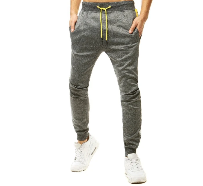 Pánské tmavě šedé tepláky FashionStreet UX2779