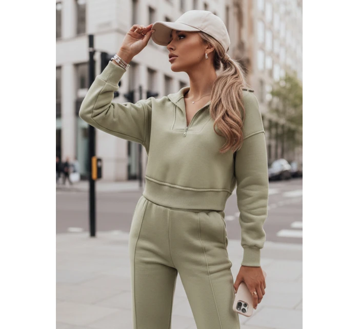 Dámská tepláková souprava MARINO pistáciová FashionStreet AY0977