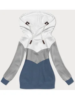 modrá hrubší dámská mikina model 20102180 - 6&8 Fashion