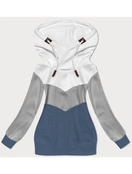 modrá hrubší dámská mikina model 20102180 - 6&8 Fashion modrá hrubší dámská mikina model 20102180 - 6&8 Fashion