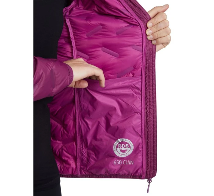 Dámská péřová bunda s kapucí Viking Lady ve fialové barvě model 21767841