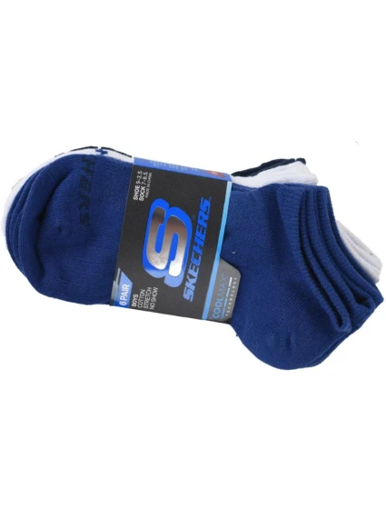 Skechers Boys 6ks Non Terry Low Cut S115057-BLU Blue 31-34 Skechers Boys 6ks Non Terry Low Cut S115057-BLU Blue 31-34