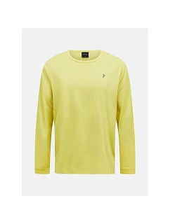 Pánské tričko PEAK PERFORMANCE M Trail Longsleeve, žlutá barva