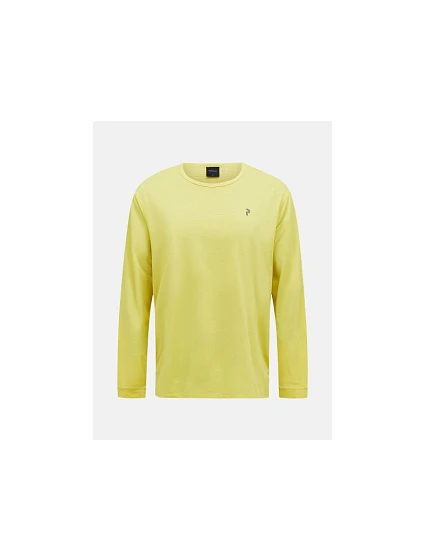 Pánské tričko PEAK PERFORMANCE M Trail Longsleeve, žlutá barva
