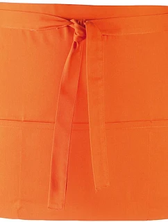 Premier PR 155 Krátká zástěra do pasu s kapsou "Colours" 39.0155 orange