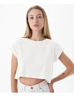 M Dámský crop top 70.00 white model 22514797 - Mantis M Dámský crop top 70.00 white model 22514797 - Mantis