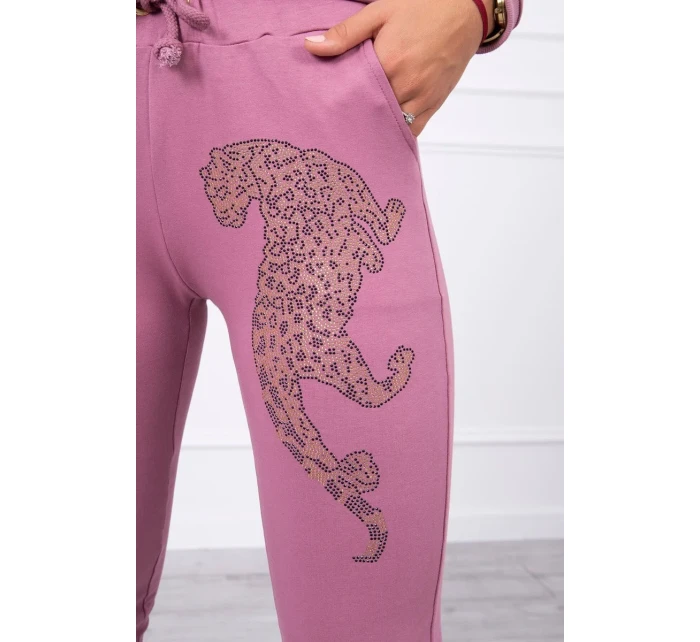 Zirkonová sada panther tmavě růžová Zirkonová sada panther tmavě růžová