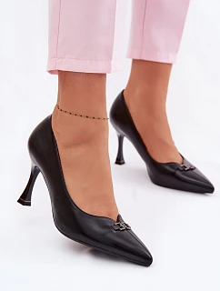 Podpatky s ozdobným detailem Vinceza 62291 Černé