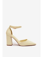 Lodičky na podpatku Žluté Selvra