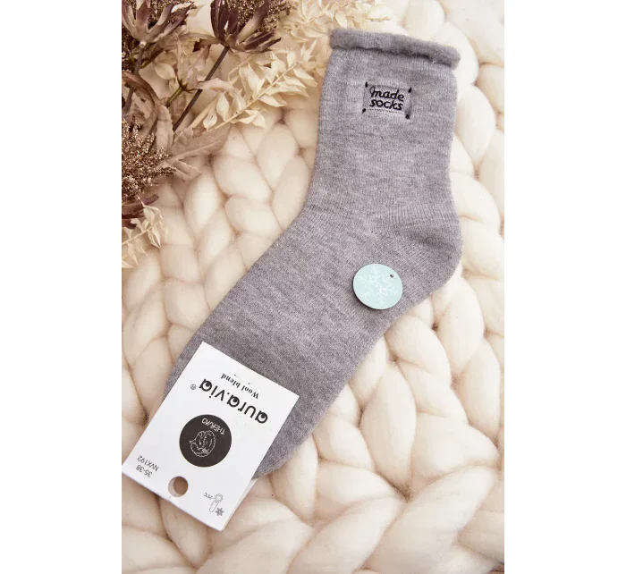 Dámské tlusté ponožky šedé Dámské tlusté ponožky šedé