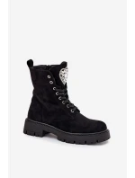 Dámské workery s krystaly Rosira – černé