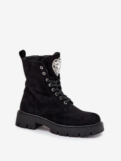 Dámské workery s krystaly Rosira – černé