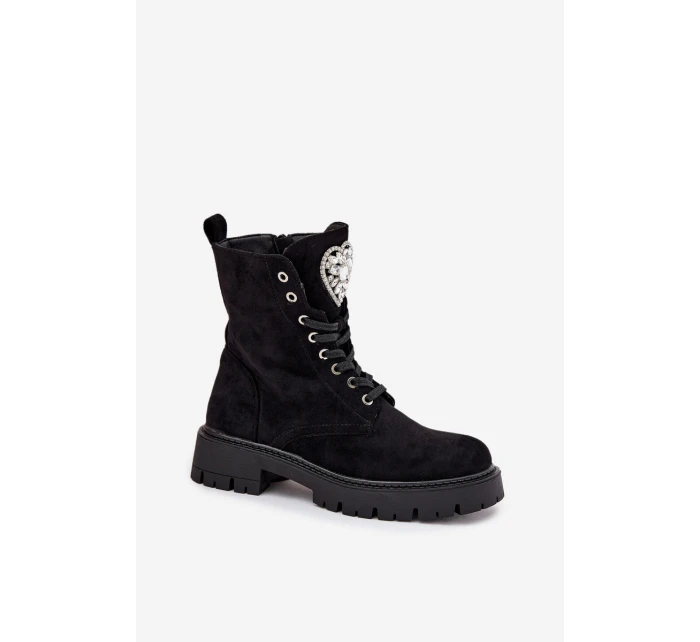 Dámské workery s krystaly Rosira – černé