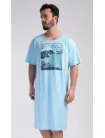 Pánská noční košile s krátkým rukávem model 19903025 - Vienetta MAN Pánská noční košile s krátkým rukávem model 19903025 - Vienetta MAN